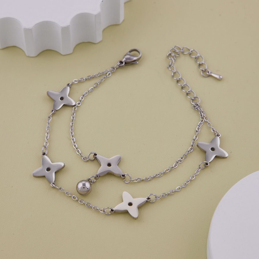 Elevate Your Style with Brilite sterling silver night stars bracelet