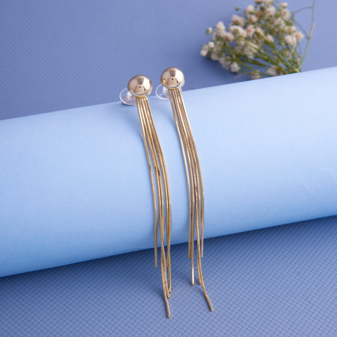 Tasseled Drop 18KT Gold Plated Earring for Women