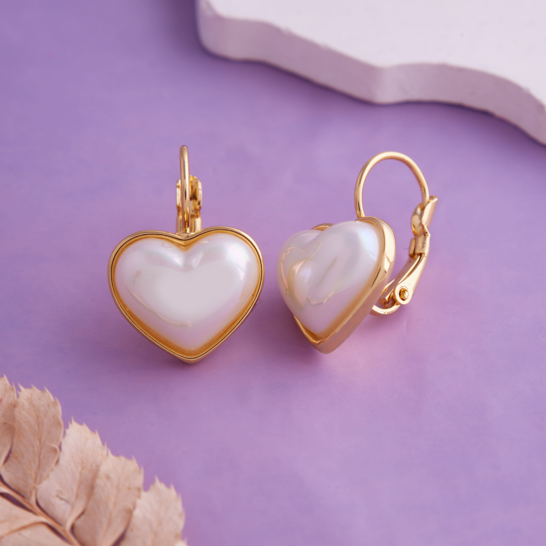 Classic Heart Drop 18KT Gold Plated Earring